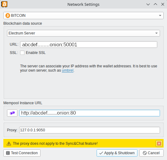 tor config